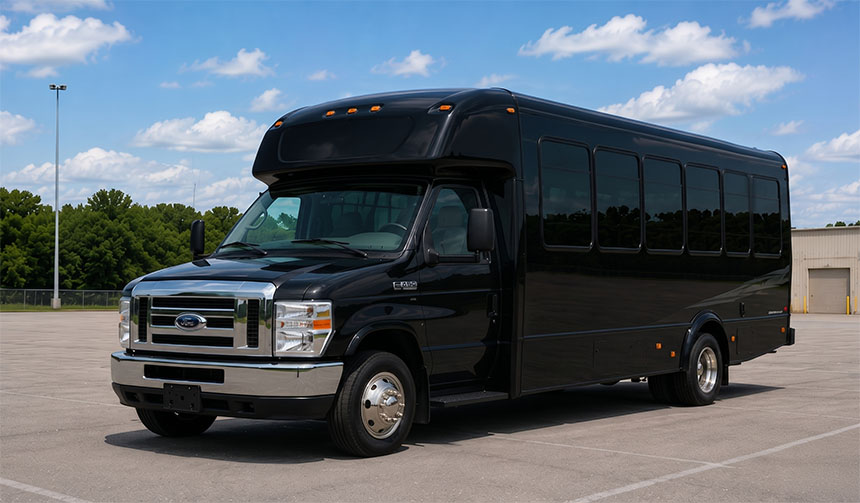 20-passenger minibus available for charter in Pearland, TX