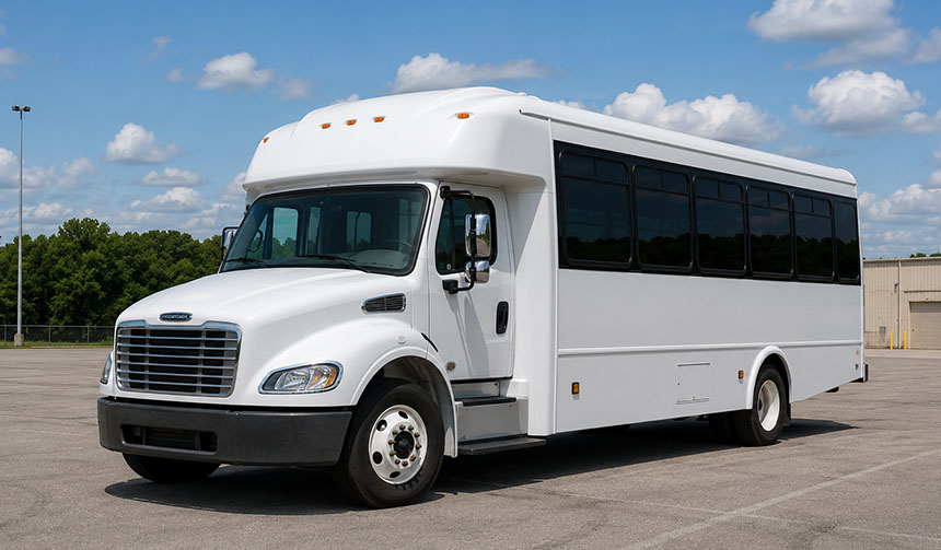 25-passenger minibus available for charter in Pearland, TX